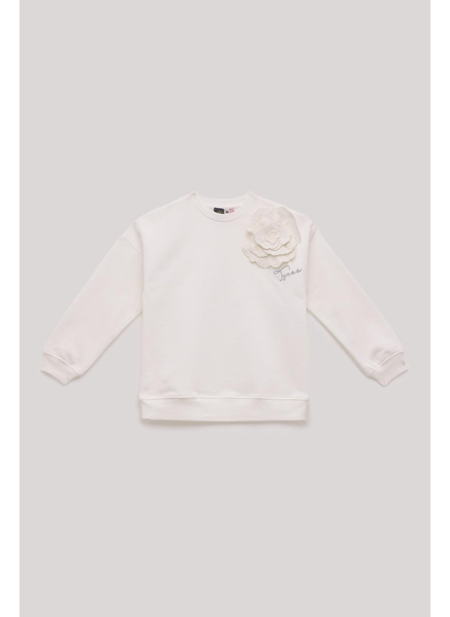 Bg Store Girl White Sweatshirt