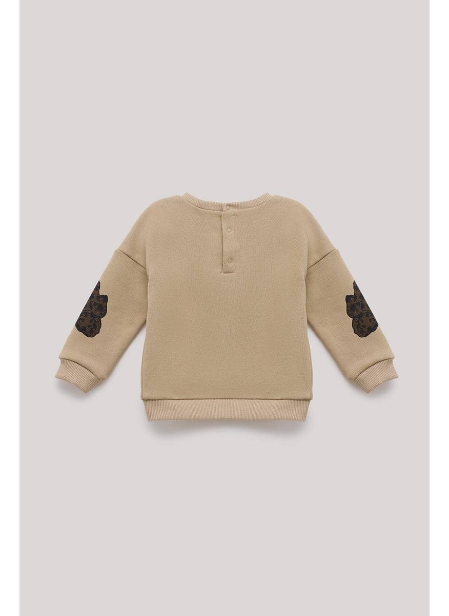 Bg Store Baby Girl Beige Sweatshirt