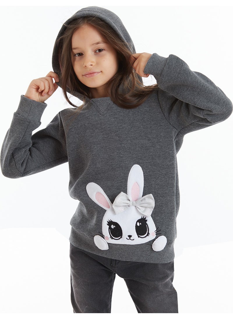 Cute Rabbit Girl Sweatshirt