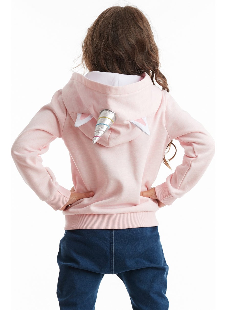 Unicorn Hooded Girl Sweatshirt