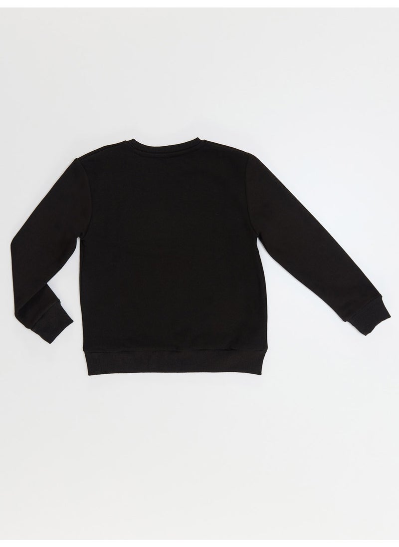 Ladybug Girl Black Sweatshirt