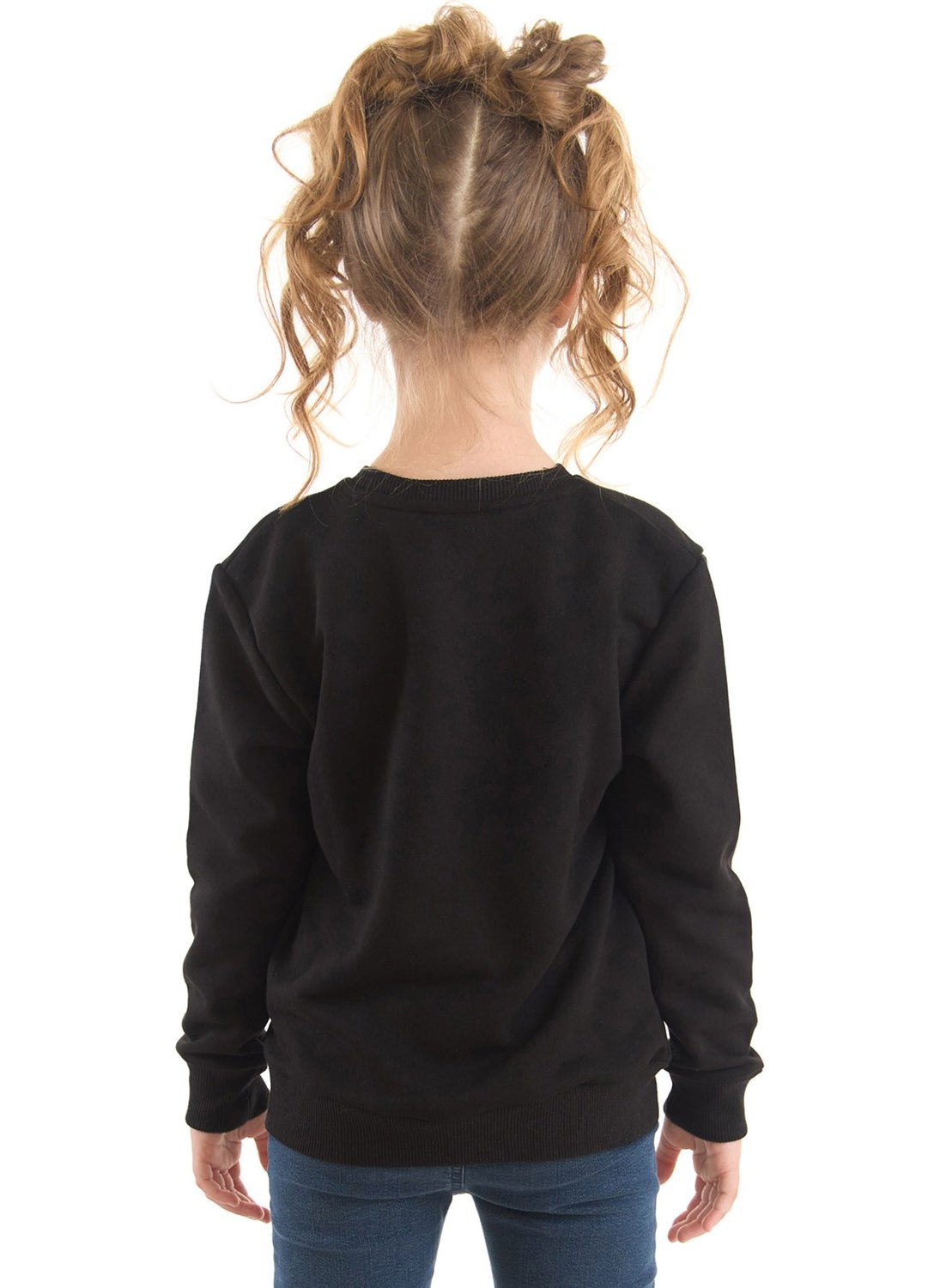 Ladybug Girl Black Sweatshirt