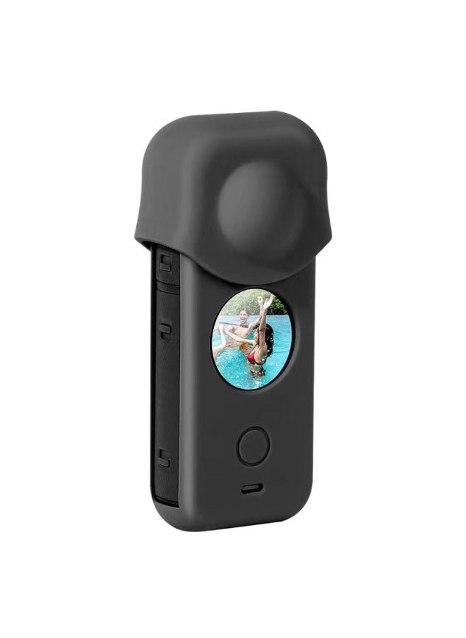 Silicone Protective Case For Insta360 One X2 Full-dome Sports Camera Body Dustproof Anti-fall-Color:Body + Lens Cover