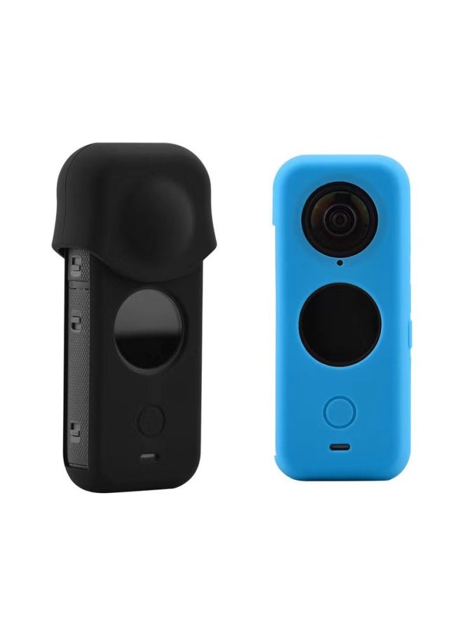 Silicone Protective Case For Insta360 One X2 Full-dome Sports Camera Body Dustproof Anti-fall-Color:Body + Lens Cover