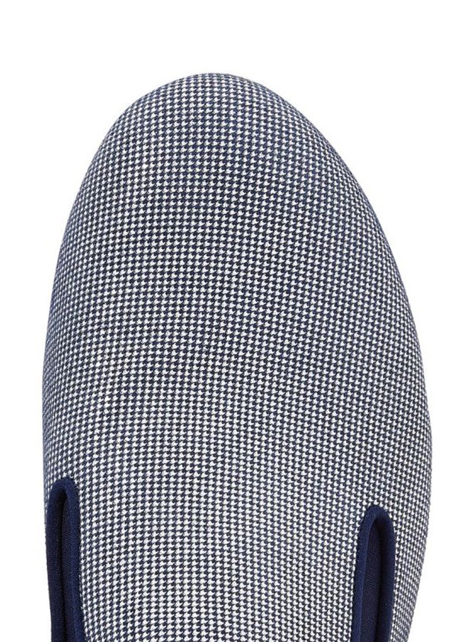 Houndstooth Superskate Slip-Ons Blue