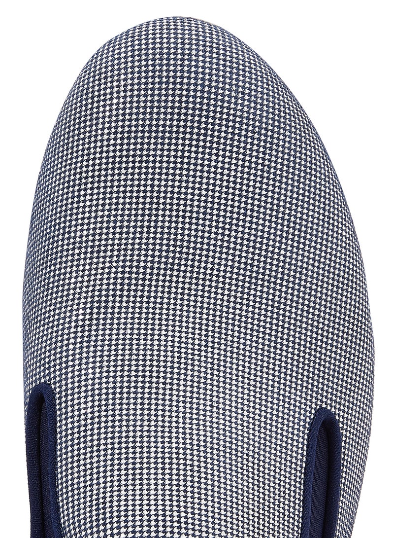 Houndstooth Superskate Slip-Ons Blue