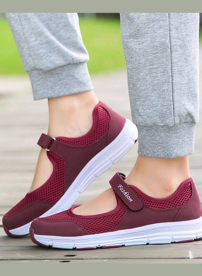 Air Permeable Rocking Comfort Shoes Red