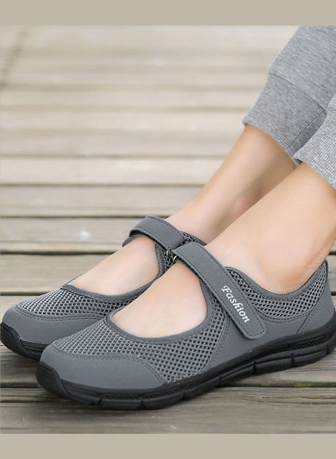 Air Permeable Rocking Comfort Shoes Grey