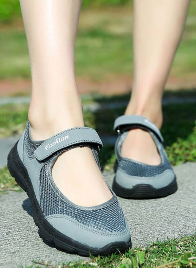 Air Permeable Rocking Comfort Shoes Grey