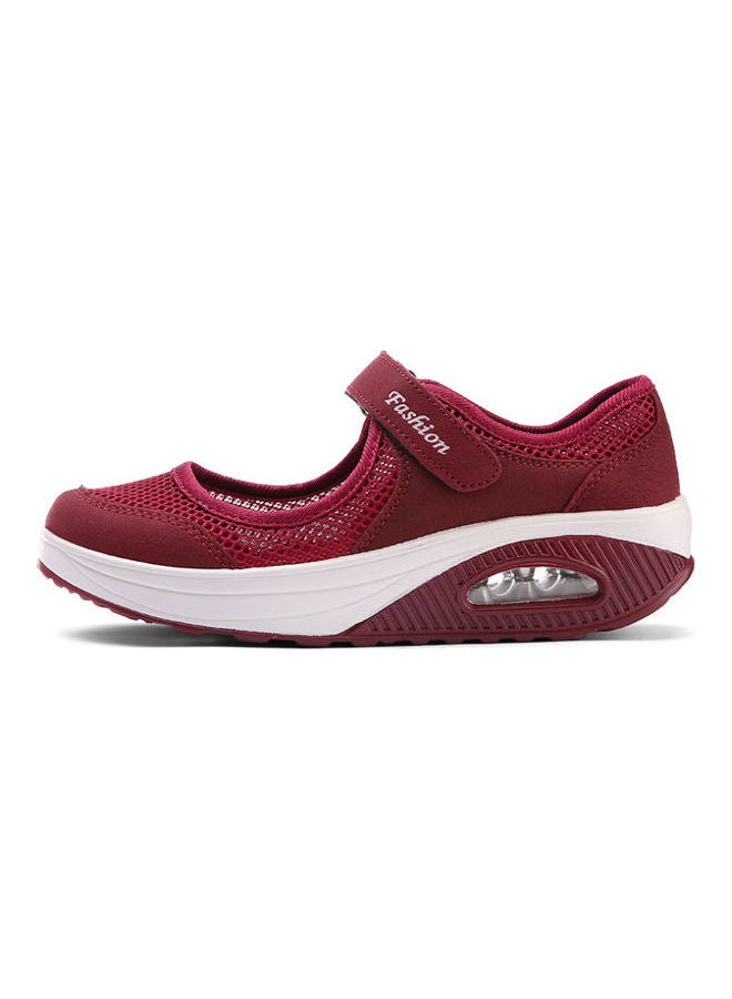 Solid Velcro Strap Closure Comfort Red