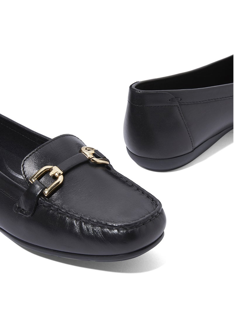 Annytah Slip-On Moccasin Black