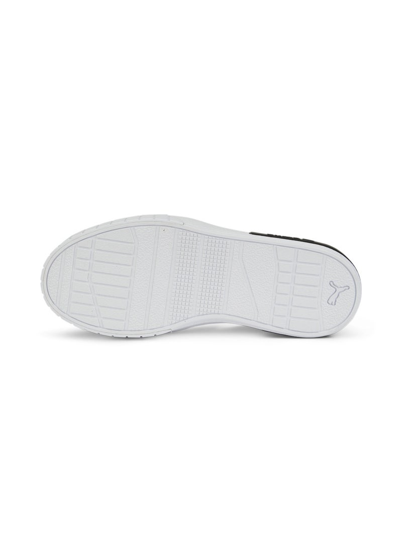 Cali Star Womens White Slip-On Leather Sneakers