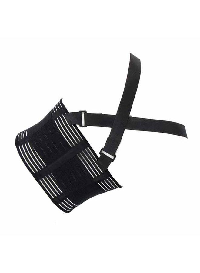 Sports Waist Braces Breathable With Adjustable Belt Sports Lumbar Support for Exercises Polyester Black