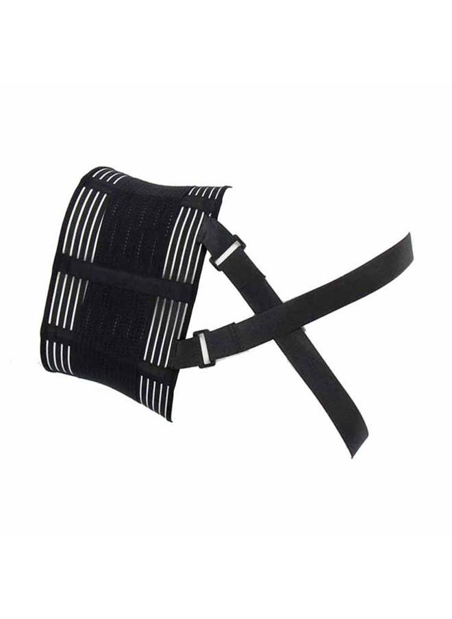 Sports Waist Braces Breathable With Adjustable Belt Sports Lumbar Support for Exercises Polyester Black