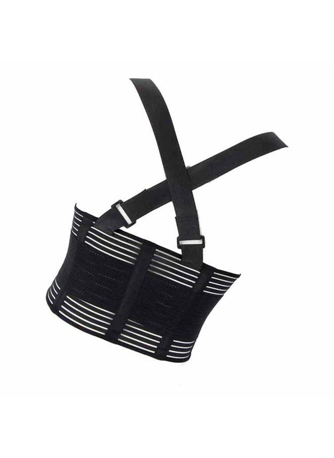 Sports Waist Braces Breathable With Adjustable Belt Sports Lumbar Support for Exercises Polyester Black