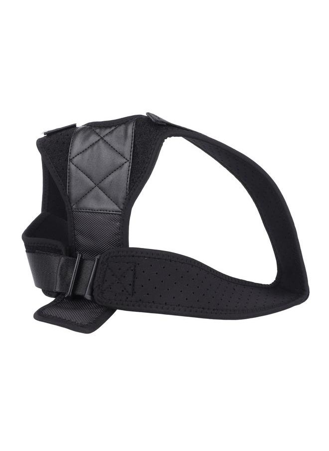 Back Brace Posture Corrector Adjustable Wider Shoulder Straps Breathable Upper Back Straightener Brace for Adult Kids Black