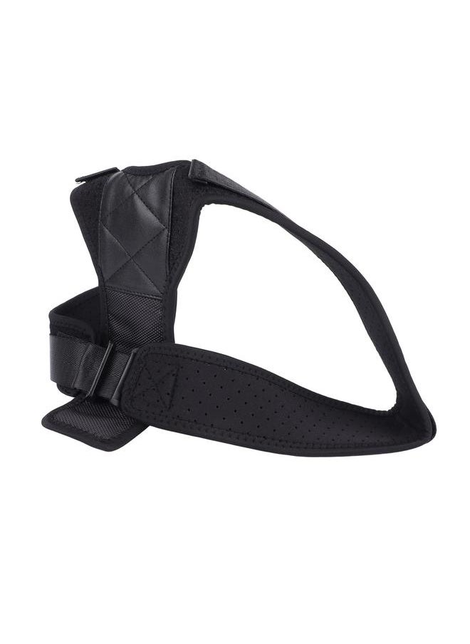 Back Brace Posture Corrector Adjustable Wider Shoulder Straps Breathable Upper Back Straightener Brace for Adult Kids Black