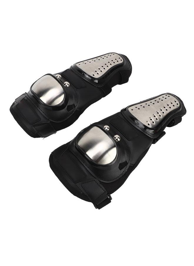 Motorcycle Elbow Guard High Strength Falling Resistant Stainless Steel EVA Breathable Flexible Riding Elbow Protector