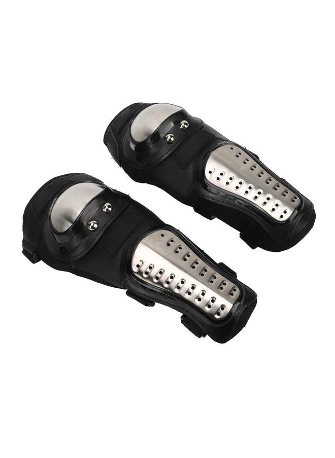 Motorcycle Elbow Guard High Strength Falling Resistant Stainless Steel EVA Breathable Flexible Riding Elbow Protector