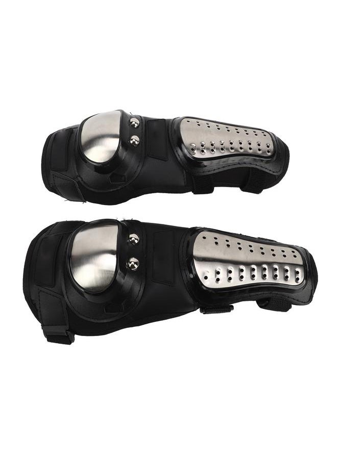 Motorcycle Elbow Guard High Strength Falling Resistant Stainless Steel EVA Breathable Flexible Riding Elbow Protector