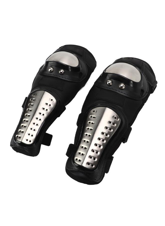 Motorcycle Elbow Guard High Strength Falling Resistant Stainless Steel EVA Breathable Flexible Riding Elbow Protector
