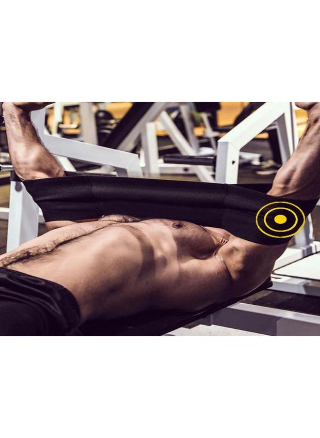 Increase Bench Press Reactive Weightlifting Band Slingshot Knee Elbow Sleeves Gym Fitness(L)