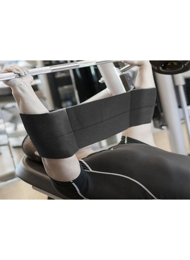 Increase Bench Press Reactive Weightlifting Band Slingshot Knee Elbow Sleeves Gym Fitness(L)
