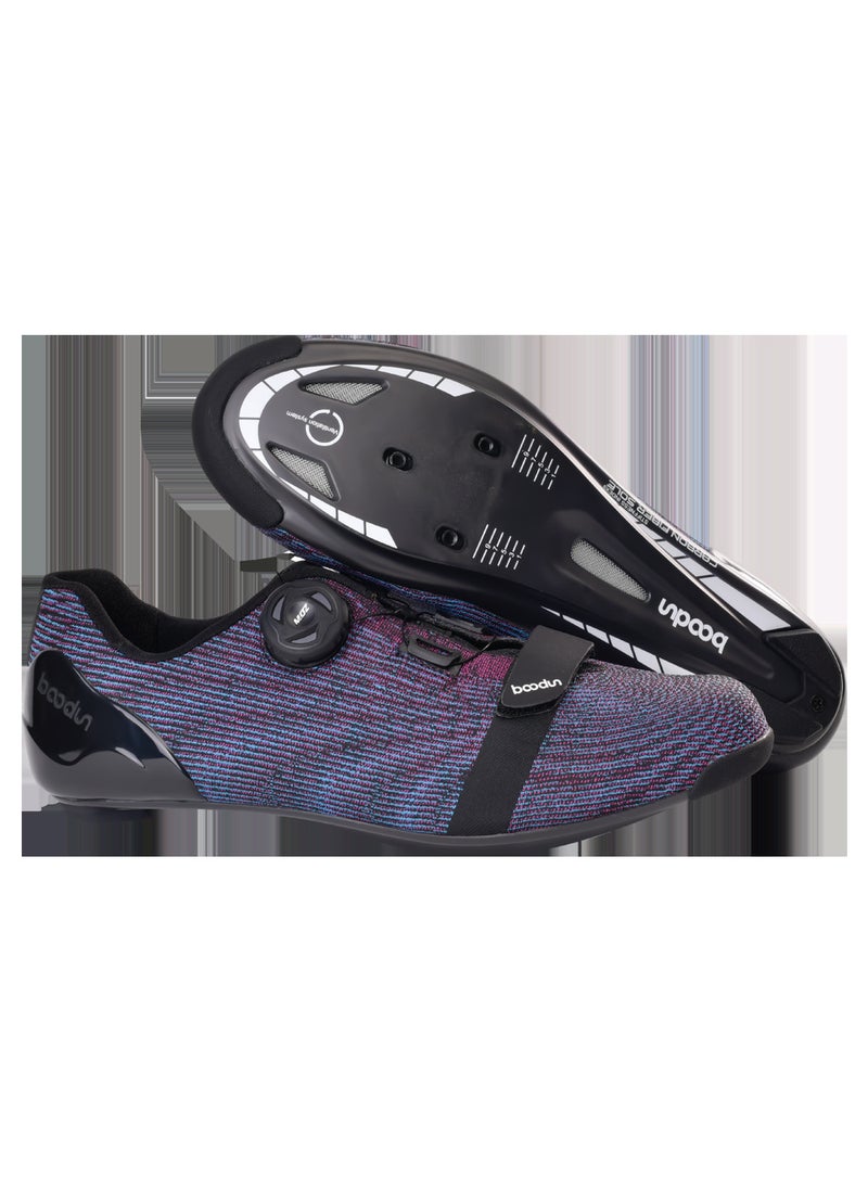 BOODUN Carbon Fiber Road Cycling Shoes Starry purple