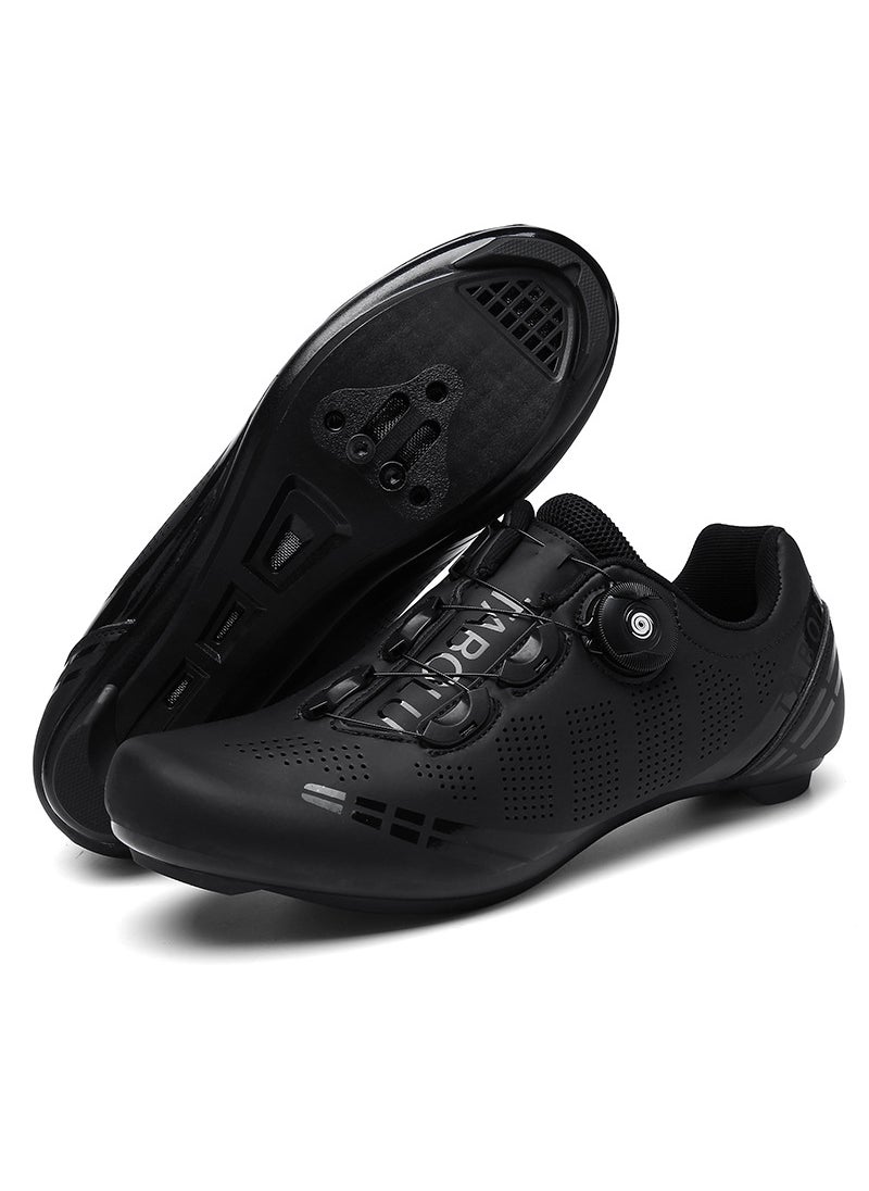 New Outdoor Cycling Shoes Breathable Lockless Casual Road Bike Shoes Unisex Summer Bicycle Shoes Dynamic Cycling Footwear Black Highway Lock