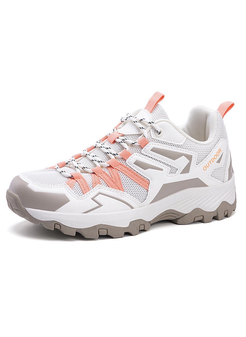 Outdoor Sports Climbing Shoes Breathable Thickened Men Women Camping Hiking Footwear Floor Suitable All Seasons Running Fitness D-021 m orange