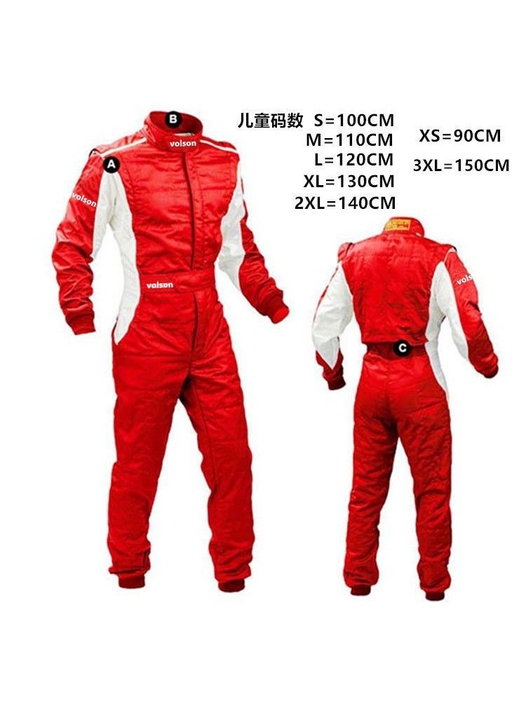 Sparco Waterproof Compression Racing Suit For Motorcycles Dirt Bikes Beach Cars Off-road Utv Drift Combined Riding Garment Red children's code