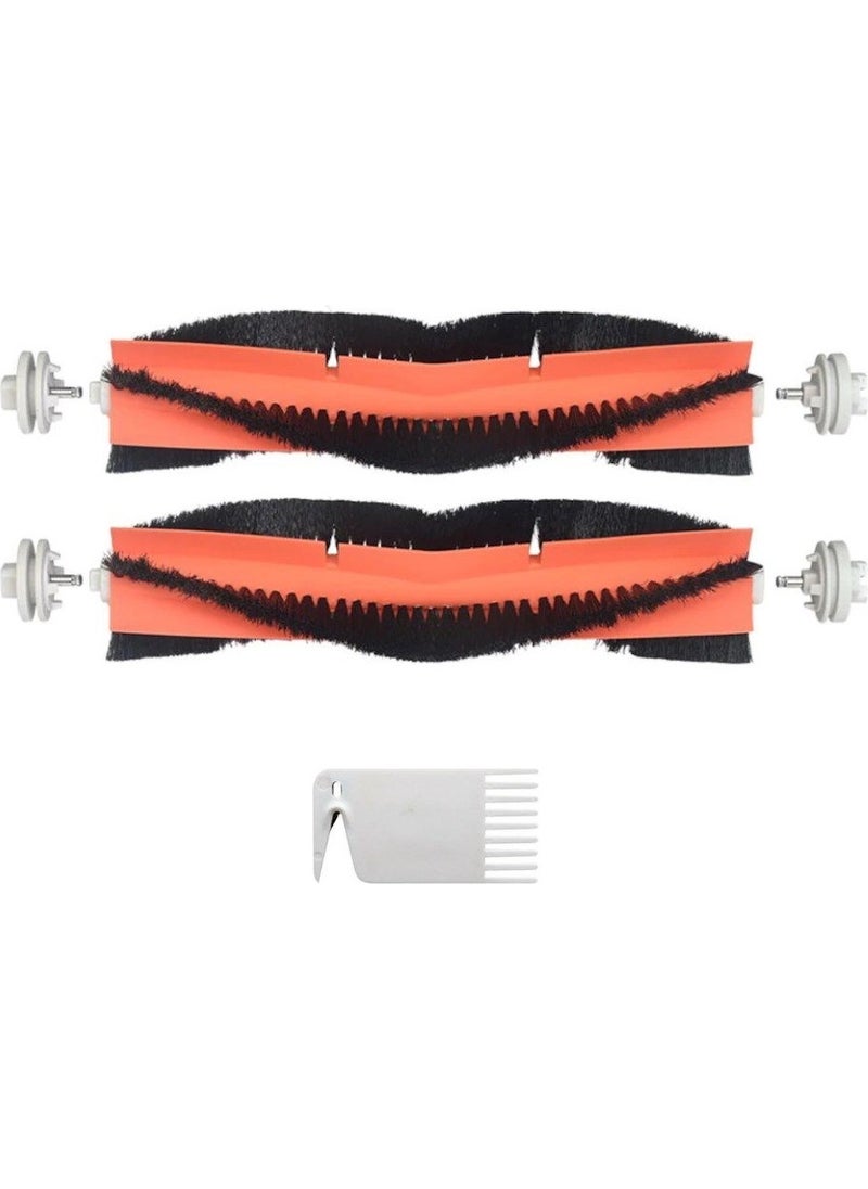 robotspare Xiaomi Vacuum Mop 2 (STYTJ03ZHM) Compatible Replacement Main Brush and Cleaning Comb - 3 Pieces