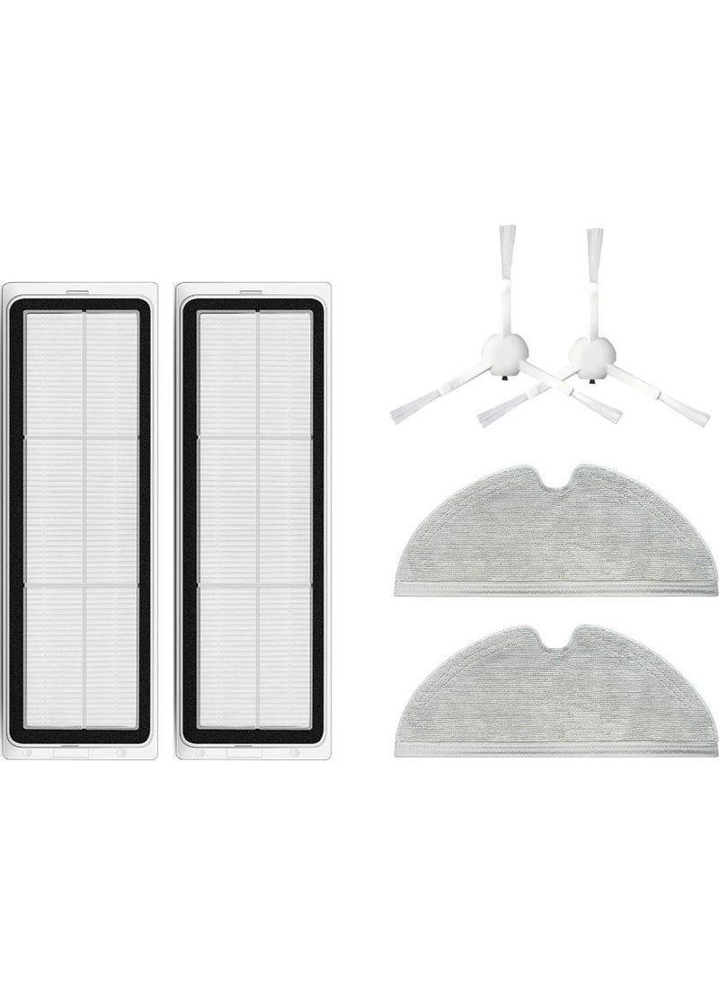 robotspare Xiaomi 2c Vacuum Mop Compatible Replacement Hepa Filter Side Brush Mop - 6 Pieces