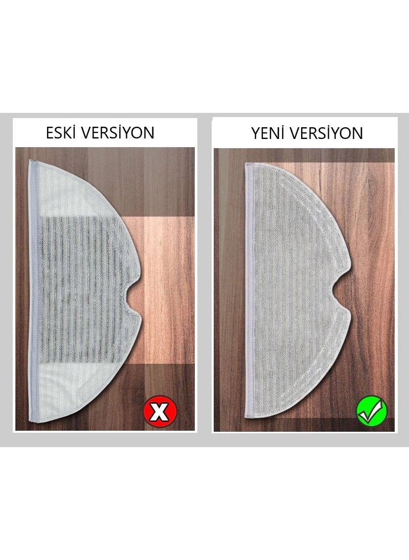 Robotspare Xiaomi Mi Robot Vacuum Mop STYTJ01ZHM Compatible Full Surface 2 Pieces Mop Fiber Cloth