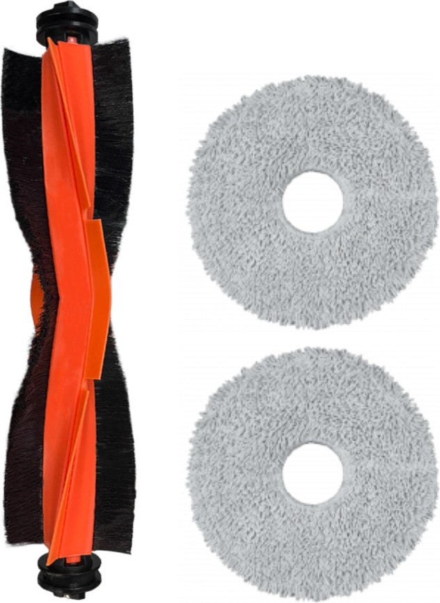 Xiaomi X10 Plus X20 Plus Compatible Spare Black Main Brush and Mop-3 Pieces