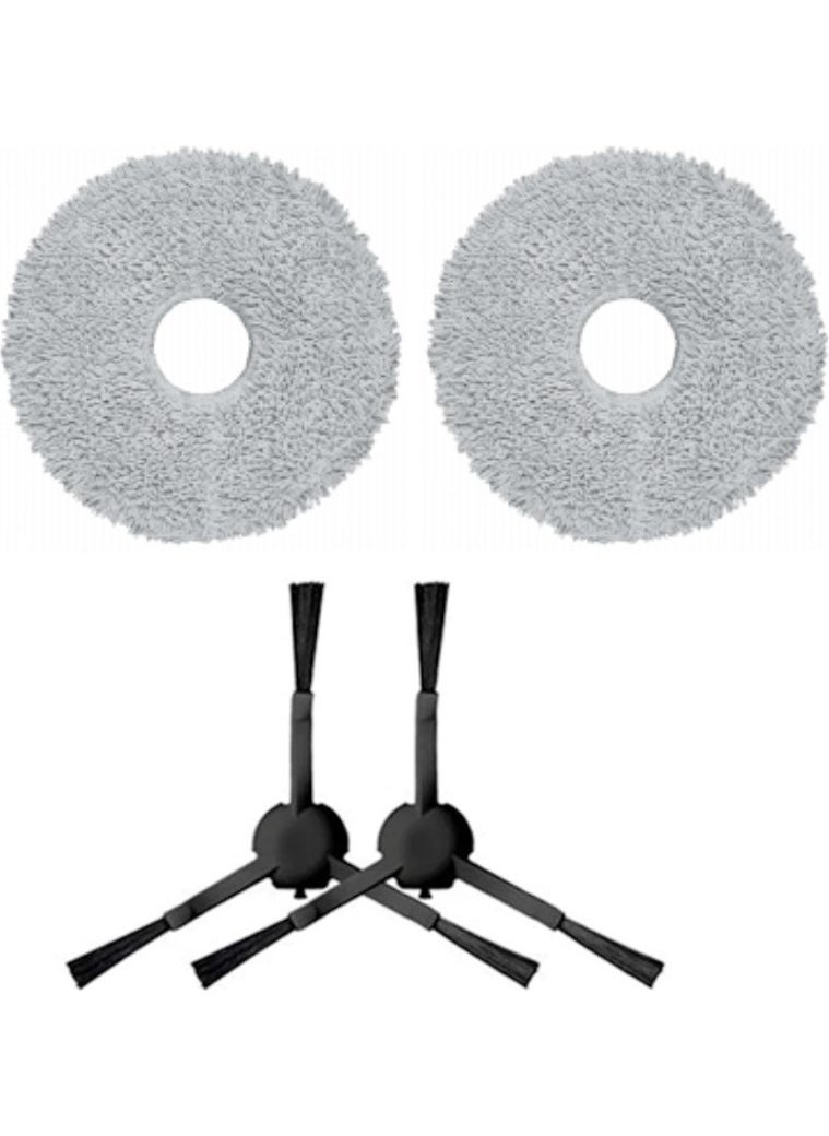 Dreame Bot L10S Pro Compatible Spare Mop and Side Brush - 4 Pieces
