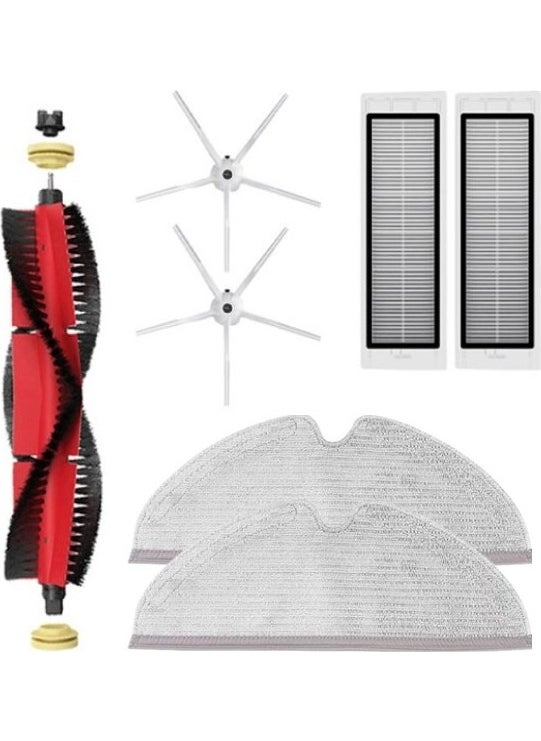 robotspare Roborock S6 / S6 Pure White Robot Vacuum Cleaner Compatible Renewal Set Brush Filter Mop