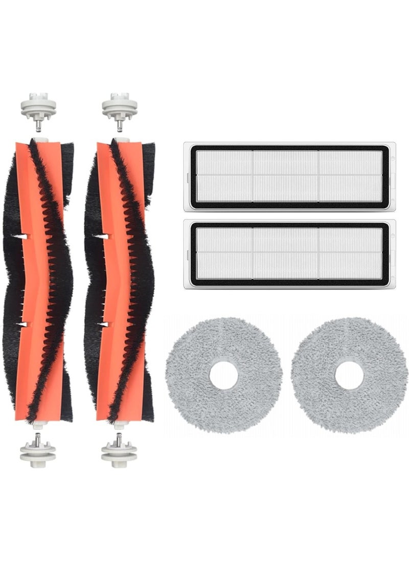 robotspare Xiaomi S10 Plus (Not S10T) Compatible Spare Brush Hepa Filter Mop Set - 6 Pieces