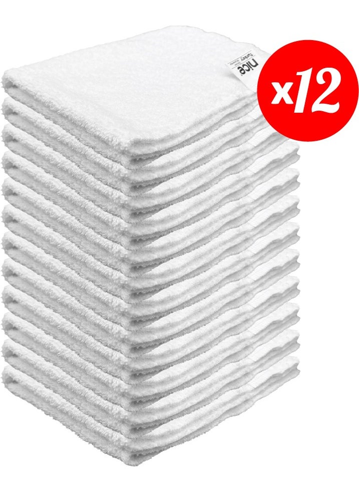 Polti-Karcher Steam Cleaner Compatible Large Flat Towel Set of 12 ( set B Plus)