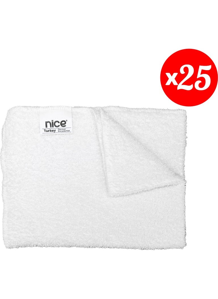 Polti-Karcher Steam Cleaner Compatible Large Flat Towel Set of 25 ( set B Pro Plus)