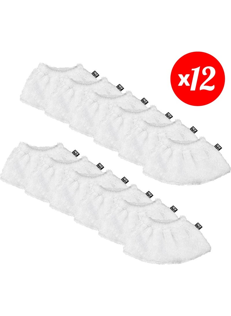Polti-Karcher Steam Cleaner Compatible Elastic Towel Cloth Set of 12 ( set A Plus)