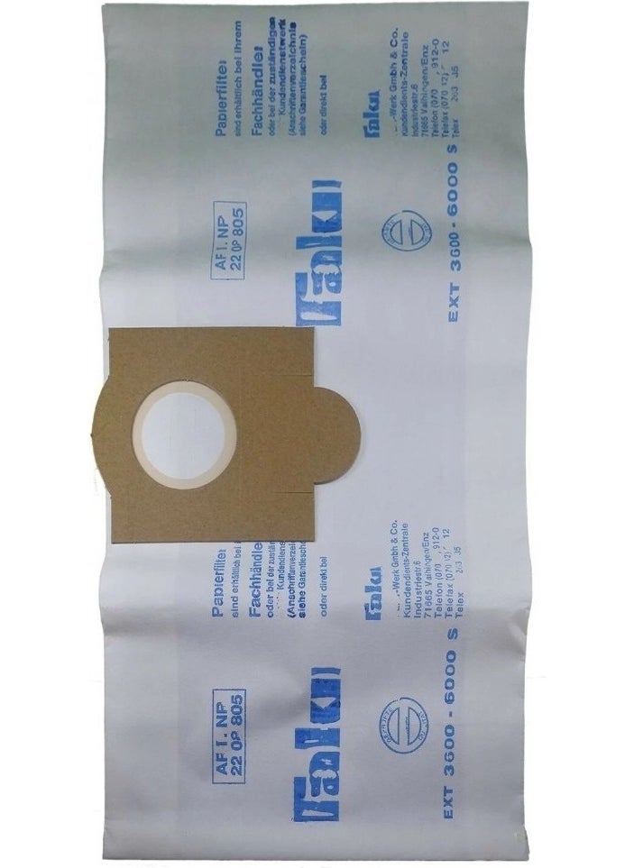 Carpet Washing Machine Paper Dust Bag 10 Pieces