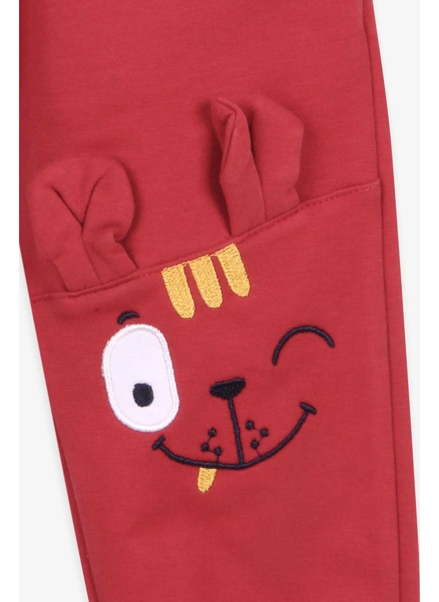 Boy's Sweatpants Knee Embroidered Tile (1.5-5 Years)