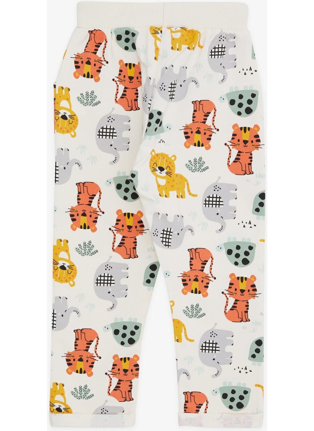 Girls & Boys Boys' Sweatpants Cute Animals Patterned 1-4 Years, Cream