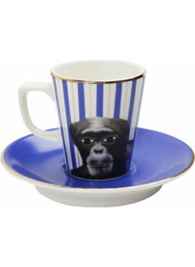 Wild Life Monkey Coffee Cup with Saucer 75c