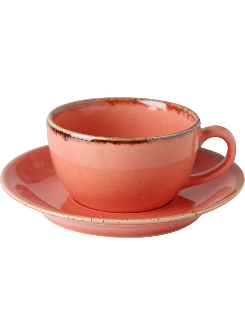 Seasons Orange Saucer Teacup 207 Cc