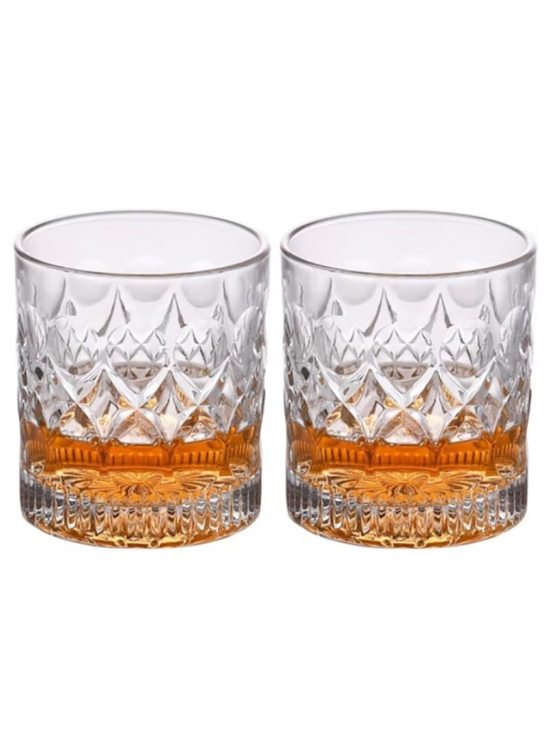 Wine Glass, Beer Whiskey Glass, Glass Water Cup, 2 Pack