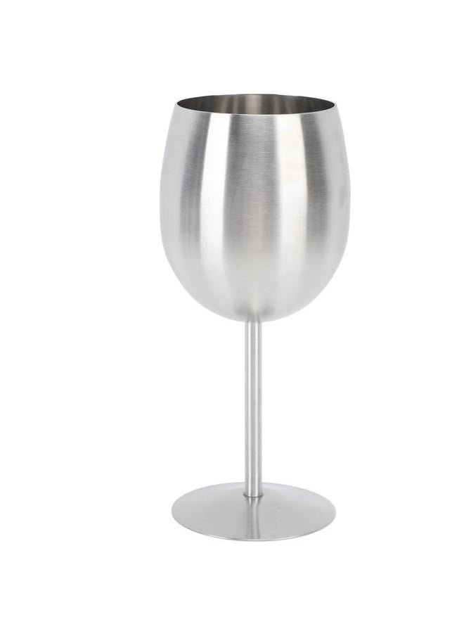 Stainless Steel Stem Wine Glasses Durable 304 Stainless Steel Wine Goblets for Party Office Wedding Anniversary