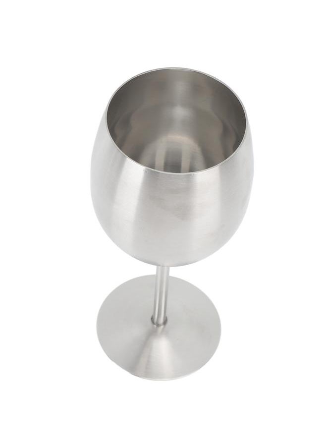 Stainless Steel Stem Wine Glasses Durable 304 Stainless Steel Wine Goblets for Party Office Wedding Anniversary
