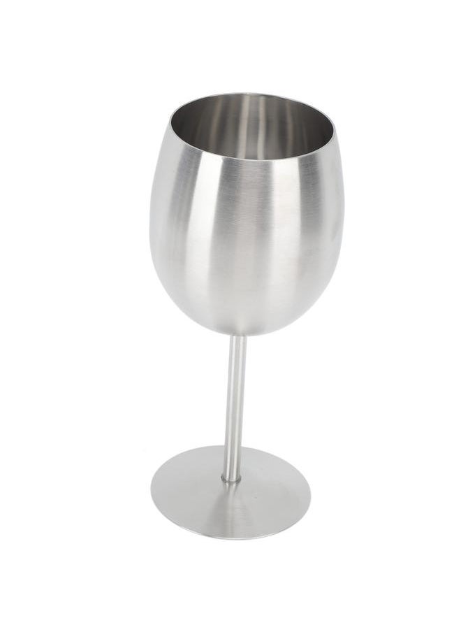 Stainless Steel Stem Wine Glasses Durable 304 Stainless Steel Wine Goblets for Party Office Wedding Anniversary